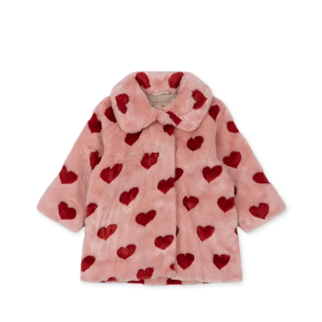 Konges Slojd płaszcz Fuzzie coeur mellow KS101227 P15024