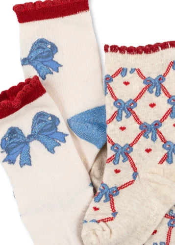 Skarpetki Konges Slojd Jaquard bow mix KS101359 S45014
