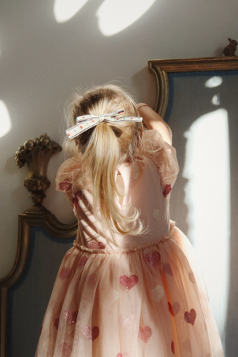 Konges Slojd 2pack gumek z kokardą beige black KS101350 S25012