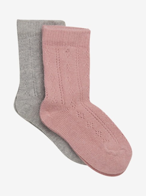 Minymo skarpetki 2pack light grey melange 6025 130