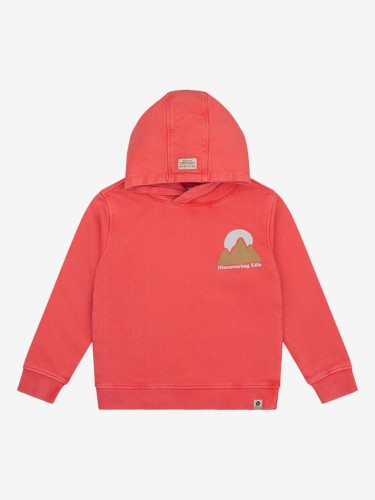 Daily Seven bluza z kapturem Discovering Life Flame red 920045 4269