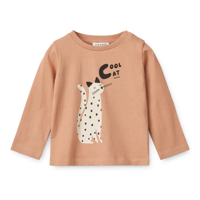 Liewood bluzka Apia Cat tuscany rose