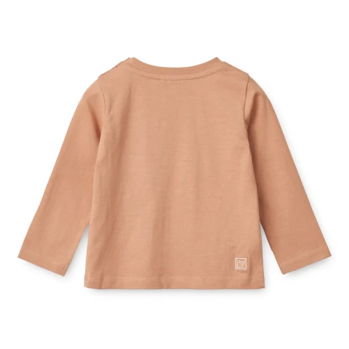 Dziecięca bluzka Liewood Apia Cat tuscany rose