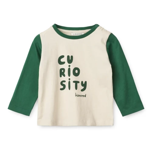 Liewood bluzka Apia Curiosity Sandy z długim rękawem
