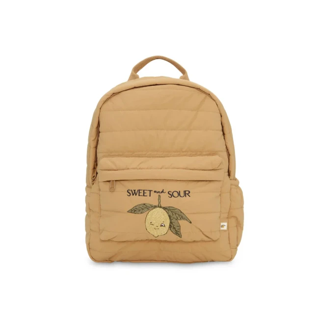Konges Slojd plecak Juno quilted midi tobacco brown ks101249