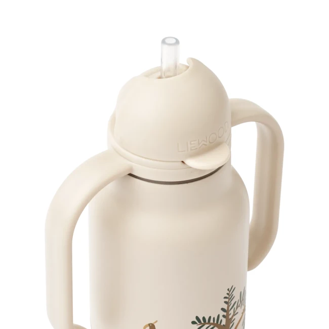 Bidon Liewood stalowy ze słomką Kimmie bottle 250ml All together sandy