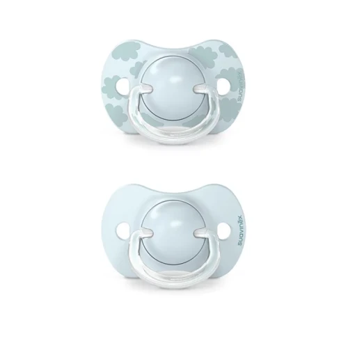 Suavinex Smoczek fizjologiczny SX Pro silikonowy 2szt. 0-6 m niebieski dreams 1004
