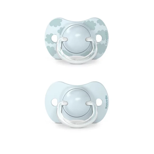 Suavinex Smoczek fizjologiczny SX Pro silikonowy 2szt. 0-6 m niebieski dreams 1004
