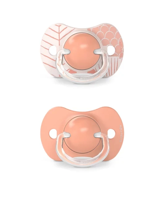 Suavinex Smoczek fizjologiczny SX Pro silikonowy 2szt. 8m+ brzoskwiniowy dreams 1022