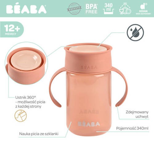 Treningowy kubek Beaba 360 Pink 9336