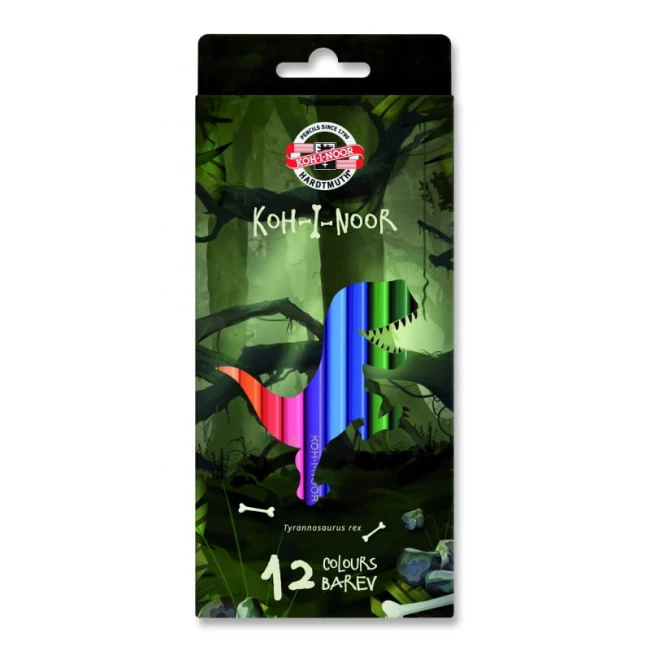 Koh-I-Noor Zestaw kredek Dino 12 szt.