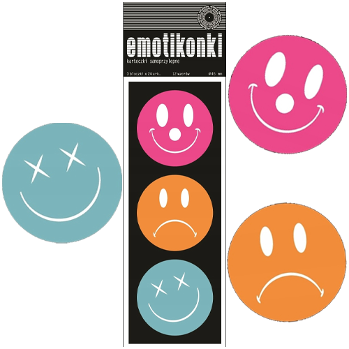 Emotikonki karteczki samoprzylepne