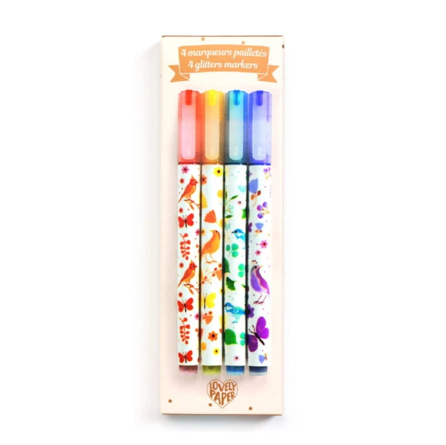 Djeco Brokatowe markery TINOU 4 szt