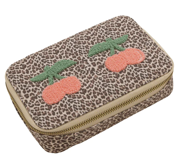 Jeune Premier Piórnik Pencil Box Filled Leopard Cherry