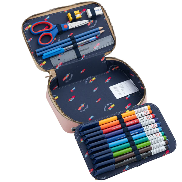 Piórnik Jeune Premier Leopard Cherry Pencil Box Filled