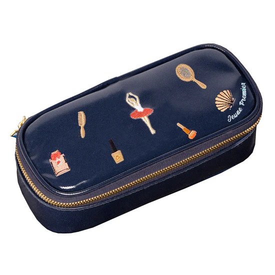 Jeune Premier Piórnik Pencil box Jewellery box navy Pb024214