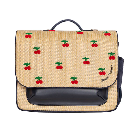 Jeune Premier Tornister It bag Midi Raffia cherry 28072