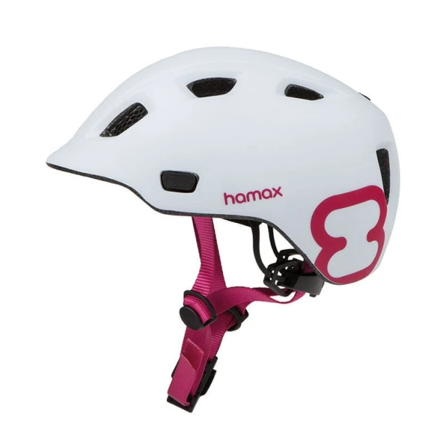 Hamax Kask dziecięcy roz 47-52 white/pink 33946