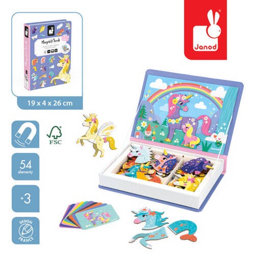 Janod Magnetibook Magnetyczna Jednorożec 11387