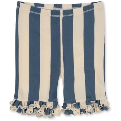 Konges Slojd krótkie legginsy Frill Stripe Eclipse