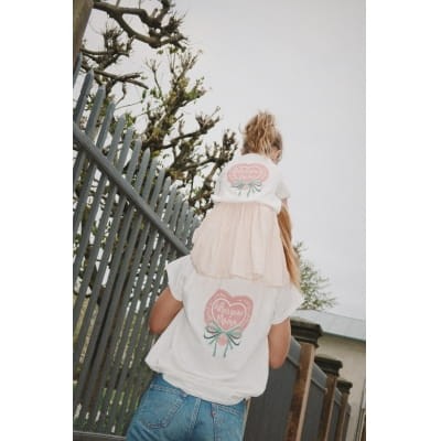 Konges Slojd koszulka Whos your mama tee antique white rozm M