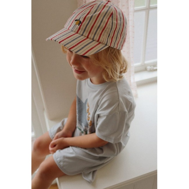 Czapka z daszkiem Konges Slojd Marlon cap Antique stripe