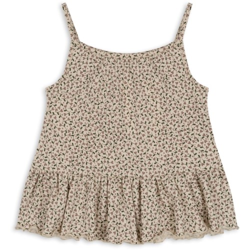 Konges Slojd top Lin frill strap milk tank