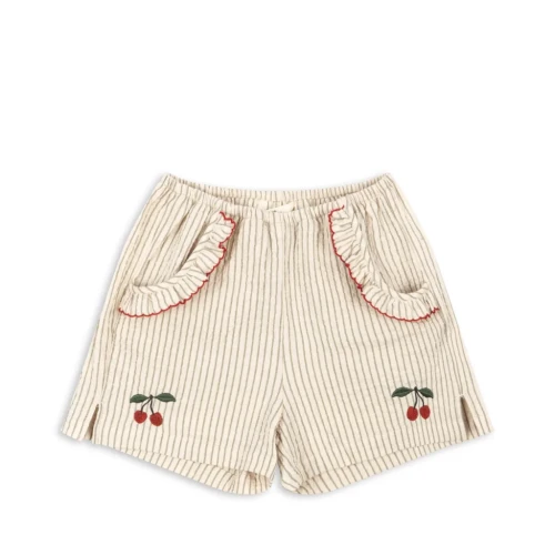 Konges Slojd szorty Ellie frill shorts tea stripe KS100861