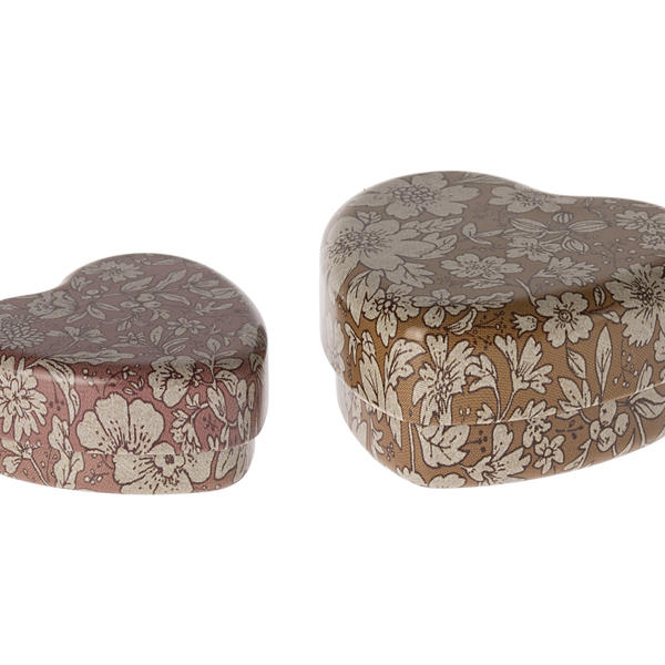 Pudełeczko na ząbek Maileg 2 szt. Tooth Box Blue/Ochre blossom