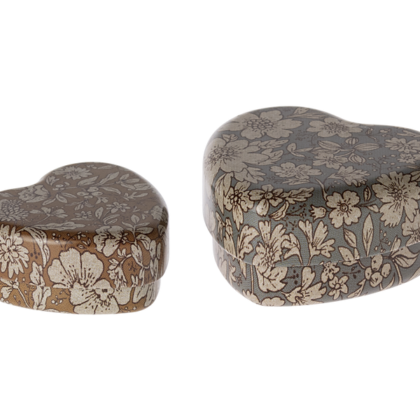 Maileg pudełeczko na ząbek 2 szt. Tooth Box Blue/Ochre blossom