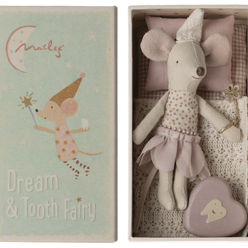 Wróżka zębuszka Maileg Myszka Tooth fairy Little sister mouse in matchbox