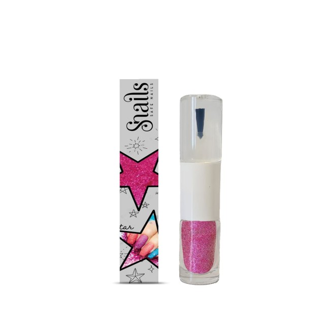Snails Brokatowy lakier do paznokci 2w1 Magic Dust pink