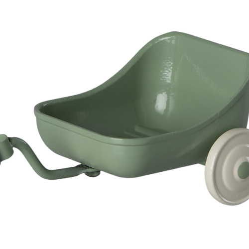 Maileg przyczepka do rowerka Tricycle hanger, Mouse Green