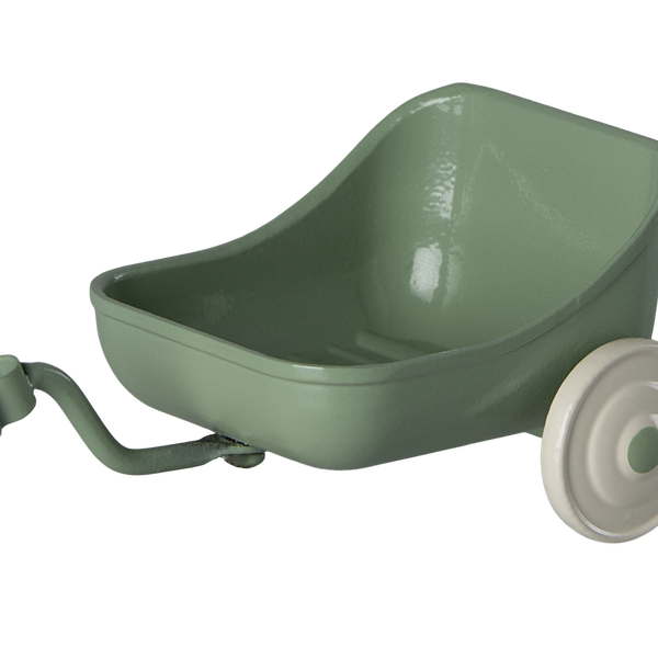 Maileg przyczepka do rowerka Tricycle hanger, Mouse Green