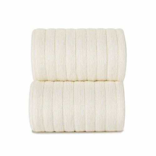 Podkolanówki Condor ribbed beige no 303