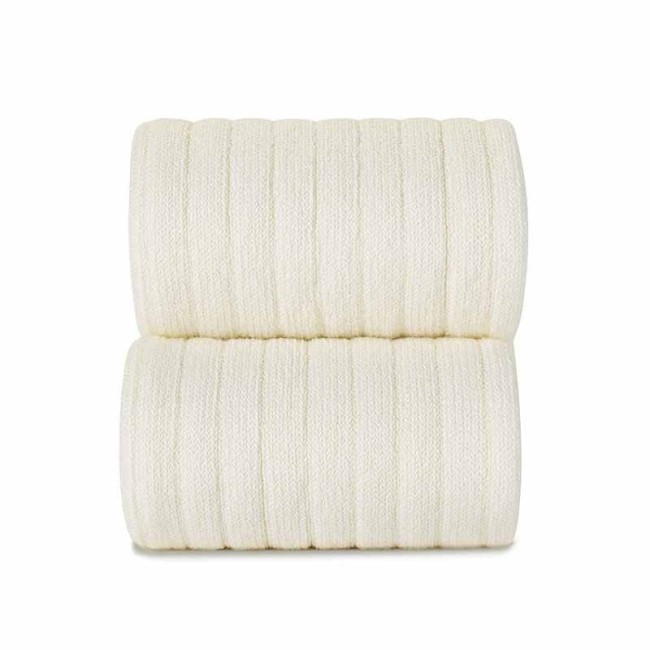 Podkolanówki Condor ribbed beige no 303