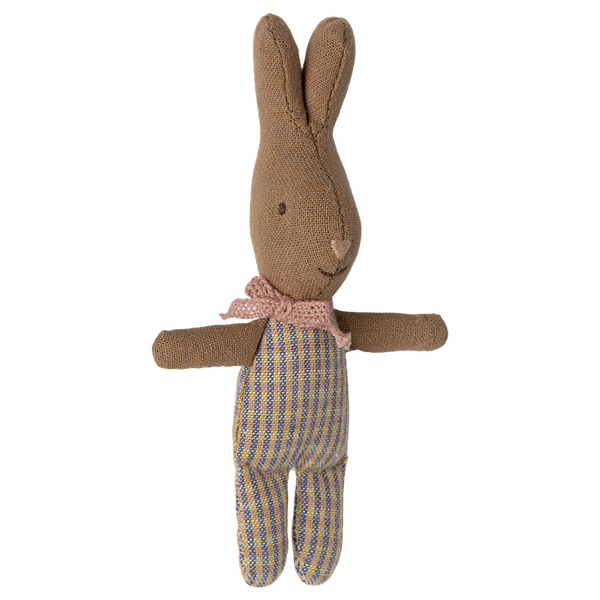 Maileg Króliczek Rabbit My Rose Light blue check 16-4000-00