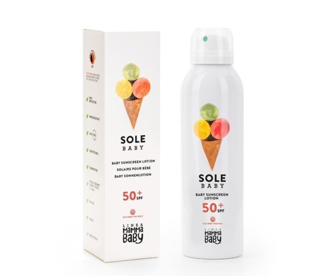 Linea MammaBaby - Balsam z filtrem przeciwsłonecznym SPF 50+ Eco Reef Baby, 150ml