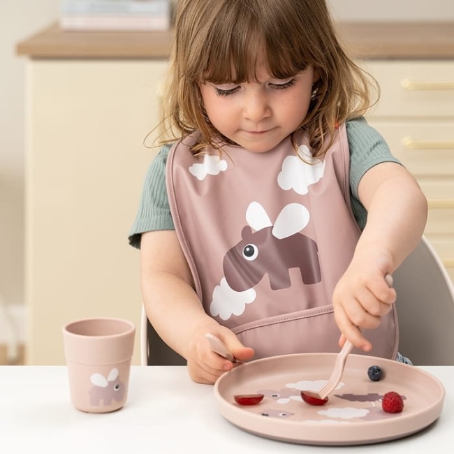 Talerz dziecięcy Done by Deer Foodie Clouds Powder