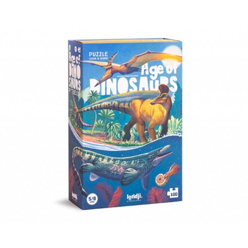 Londji Puzzle + gra obserwacyjna Age of dinosaurs 5-8y