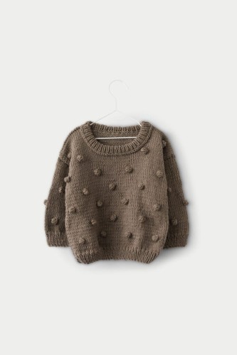 Booboo sweterek kropka Merino latte