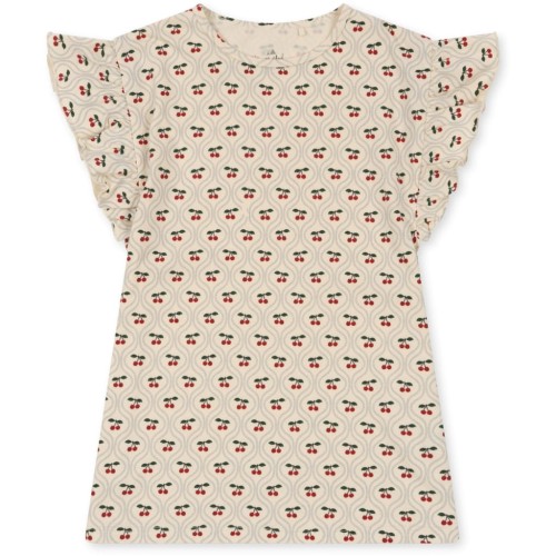 Konges Slojd sukienka Lin cherry motif