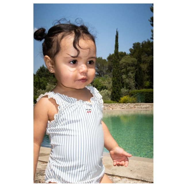 Strój kąpielowy Konges Slojd Collette swimsuit Blue stripe