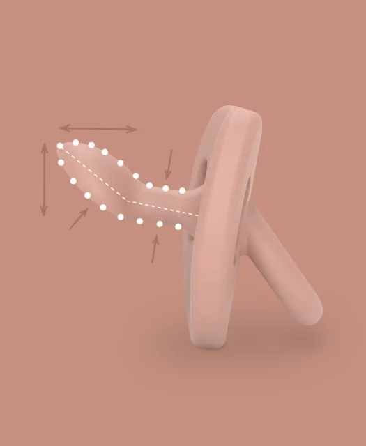 Suavinex anatomiczny sx pro silikonowy colour essence 6-18m cielisty