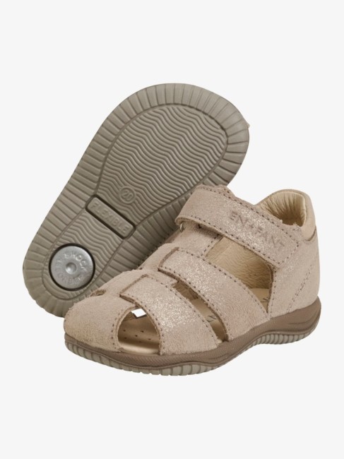En fant sandały Velcro Pine bark