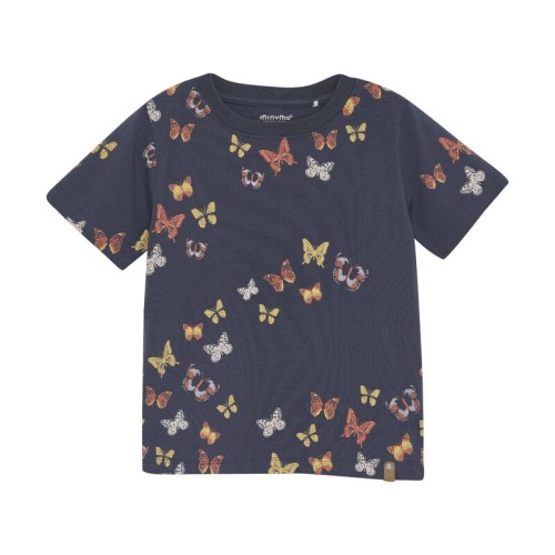 Minymo t-shirt SS butterflies 133485 7840