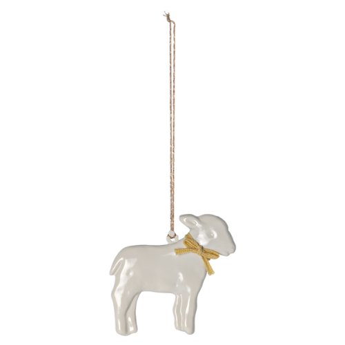 Maileg zawieszka dekoracja wielkanocna Metal ornament, Lamb yellow