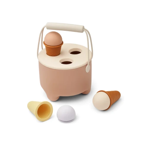 Liewood zestaw do piasku Fleur ice cream tuscany rose