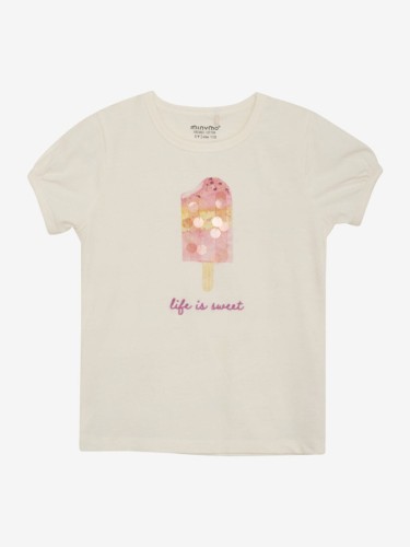 Minymo t-shirt SS Pristine