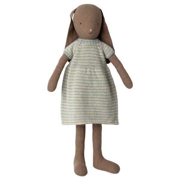 Maileg Króliczek Bunny size 4 Brown Knitted dress SS23